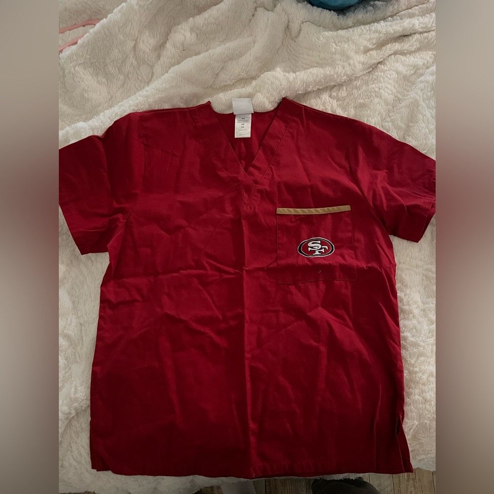 NFL SF 49ers Scrub Top